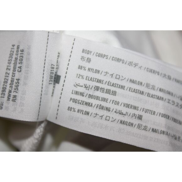 Womens Abercrombie & Fitch Soft AF White Sleeveless Tank Bodysuit Size Large NWT - Picture 4 of 8